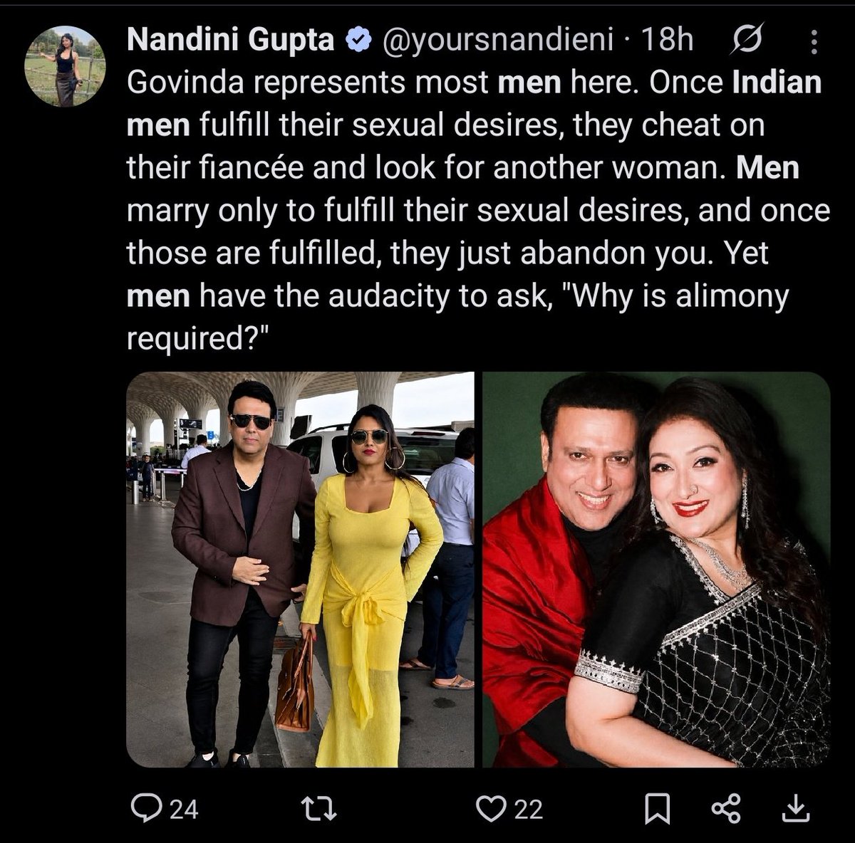 nonchalantfren's tweet photo. @yoursnandieni Constantly amplifying hatred and relentlessly vilifying Indian men and anything we do has consequences.

Did you really think that spreading non-stop 24/7 hatred against Indian men would somehow stop racists from targeting Indian women? https://t.co/rJsbCw7Cb9