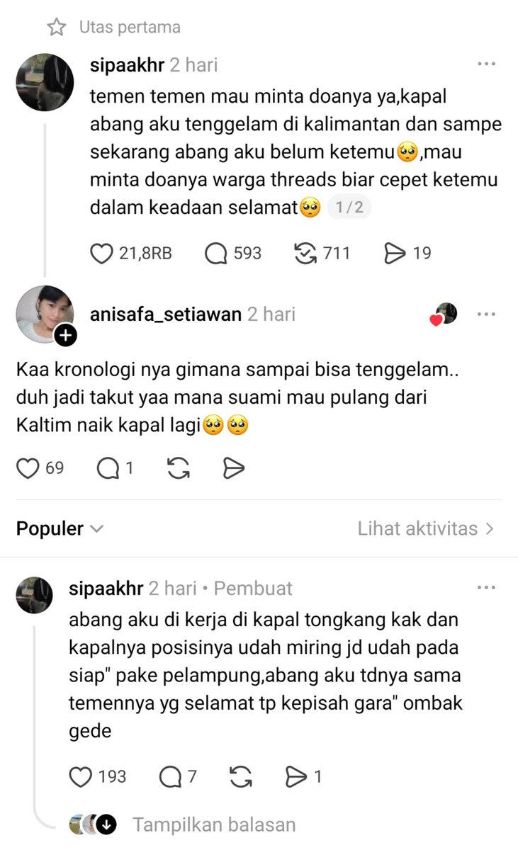 twntyfourseven_'s tweet photo. Tolong bantu ramaikan para warga, udah 2 hari bahkan ga ada beritanya sama sekali baik di sosmed maupun media tv 🥺😭

@SAR_NASIONAL https://t.co/sC24rx79Ua