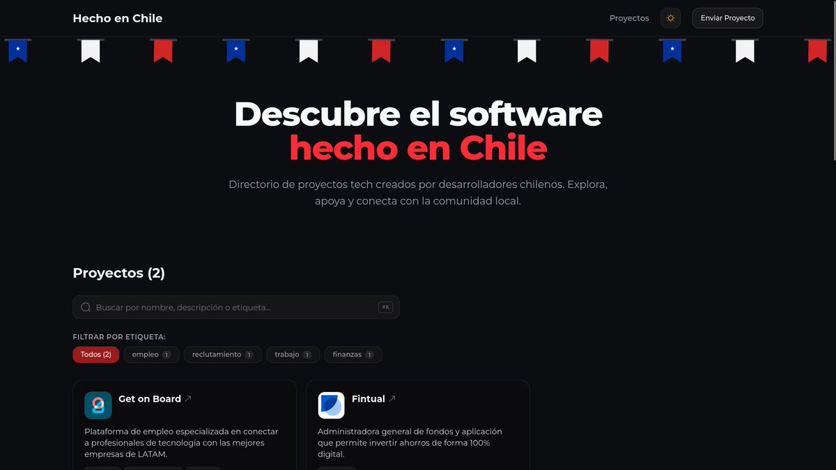matiasblnc's tweet photo. Somos el mejor pais de Chile

En Latinoamérica se construye software increíble todos los días, pero gran parte se queda invisible por falta de espacios que centralicen y empujen el talento local.

https://t.co/Fwd0FD95Wz https://t.co/qrWt30mhzZ