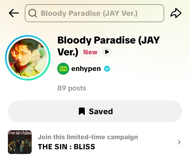 ENJAYVERSE's tweet photo. [🗒] INFO • 260824

#ENHYPEN #JAY’s THE SIN : BLISS ‘Bloody Paradise (JAY Ver.)’ audio! 🐈‍⬛💙

☑️ Add to favorites and use in posts, videos, and stories
🖇️ Tiktok: https://t.co/f9OFADztjU
🖇️ Instagram Reels: https://t.co/E05TwhQrMB
🖇️ Youtube Shorts: https://t.co/CLbSVeLNjz

SIX ROUTES TO BLOODY PARADISE
#BloodyParadise_Remix #THE_SIN_BLISS

#JAY #ジェイ #제이 #ENHYPEN_JAY
#엔하이픈_제이 #ENHYPEN #엔하이픈
@ENHYPEN @ENHYPEN_members
