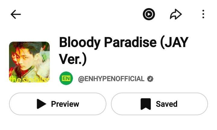 ENJAYVERSE's tweet photo. [🗒] INFO • 260824

#ENHYPEN #JAY’s THE SIN : BLISS ‘Bloody Paradise (JAY Ver.)’ audio! 🐈‍⬛💙

☑️ Add to favorites and use in posts, videos, and stories
🖇️ Tiktok: https://t.co/f9OFADztjU
🖇️ Instagram Reels: https://t.co/E05TwhQrMB
🖇️ Youtube Shorts: https://t.co/CLbSVeLNjz

SIX ROUTES TO BLOODY PARADISE
#BloodyParadise_Remix #THE_SIN_BLISS

#JAY #ジェイ #제이 #ENHYPEN_JAY
#엔하이픈_제이 #ENHYPEN #엔하이픈
@ENHYPEN @ENHYPEN_members