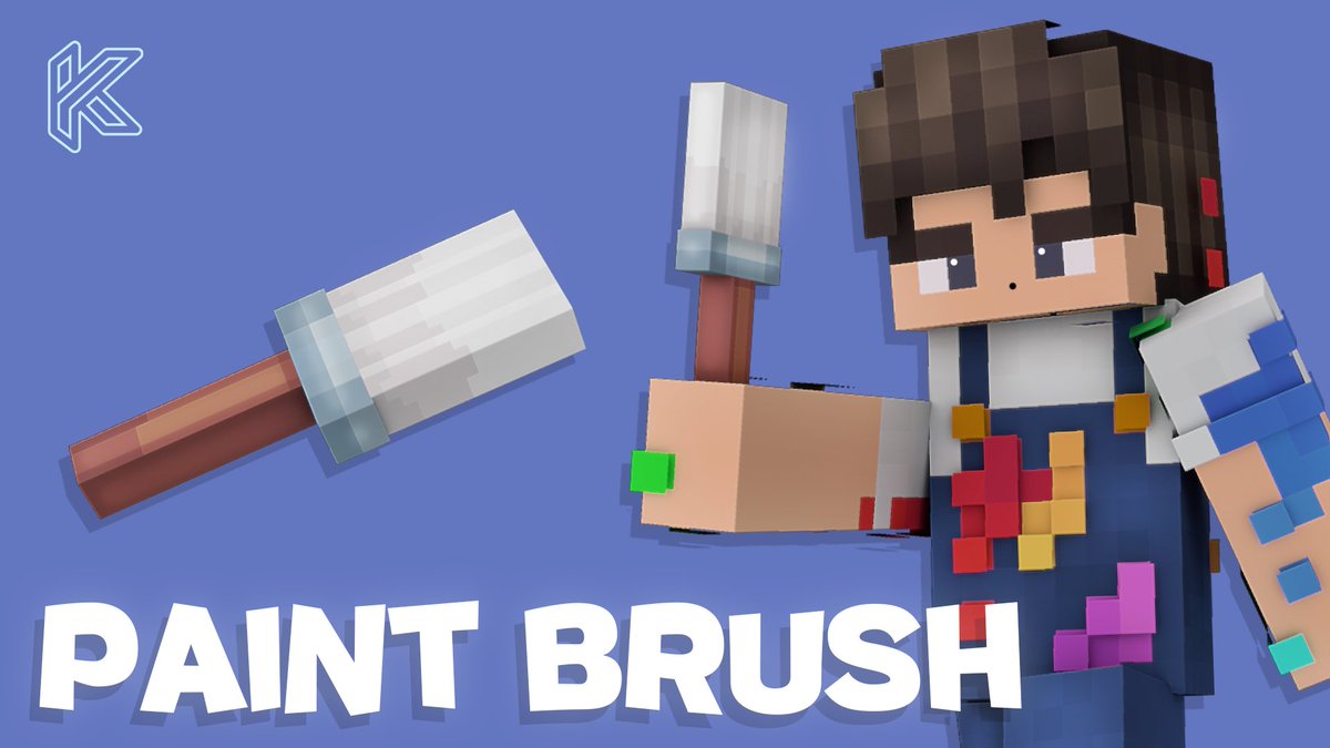 KitePSD_'s tweet photo. Every masterpiece starts with a single stroke! Here is my custom Paint Brush model. 

Honestly, this might be one of my absolute favorite textures…

#minecraft #blockbench #3dmodeling #custommodel #designer https://t.co/Bg2Gou3unY