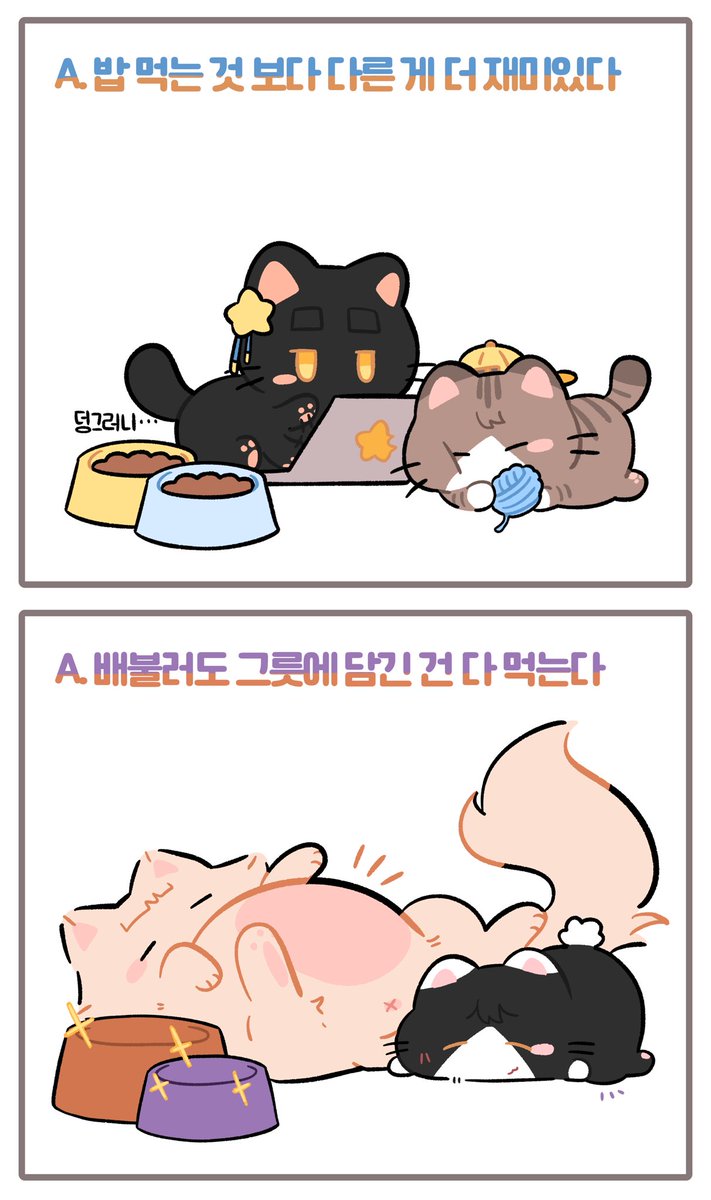 gglllng9's tweet photo. #픽셀리 
Q. 고양이들의 밥 먹는 유형은? https://t.co/2icfD9Yarw