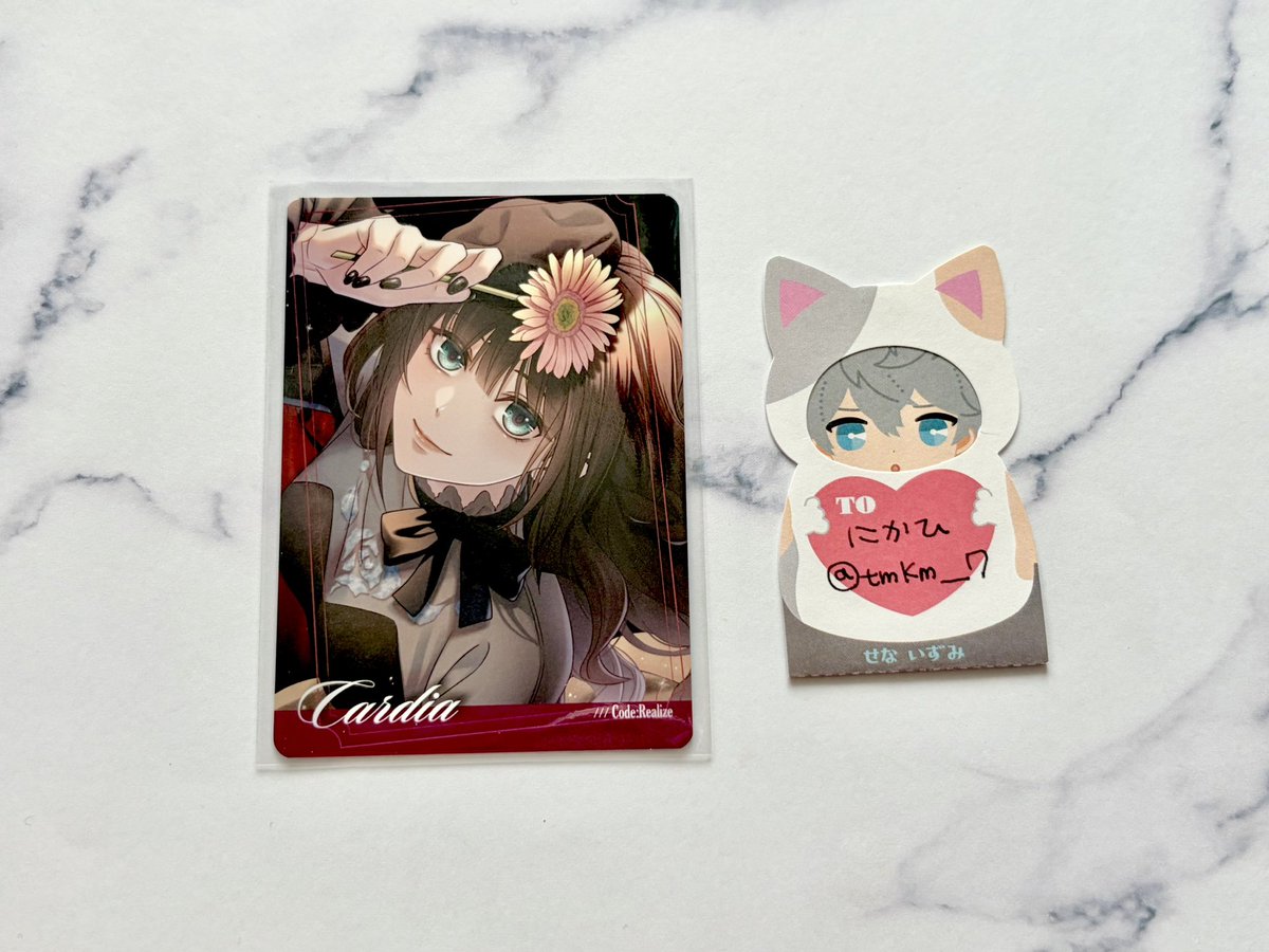 tmkm___7's tweet photo. 【交換】コドリア リーメイ フォトカード フォトカ

譲￤カルディア
求￤フラン

郵送、オトパ12.13夜手渡し可 https://t.co/m9STDoCIJp