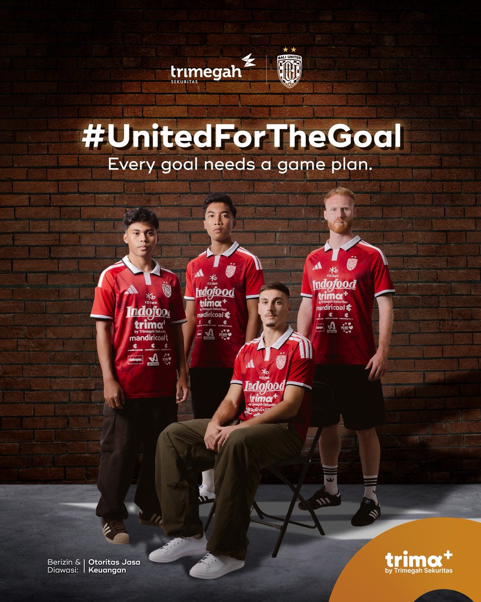 BaliUtd's tweet photo. Goals aren't scored by chance. They're built with a plan. #UnitedForTheGoal
#BaliUnitedFC #trimaplus https://t.co/DwdiJa8JXl