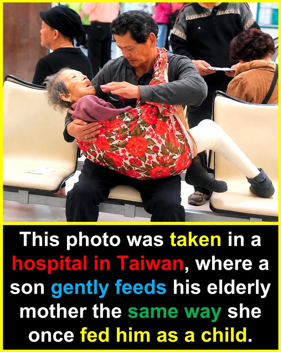 worldranking_'s tweet photo. This is how it’s done! A son cradles and feeds his mom the exact same way she once fed him as a kid. https://t.co/FZwkce9PNp
