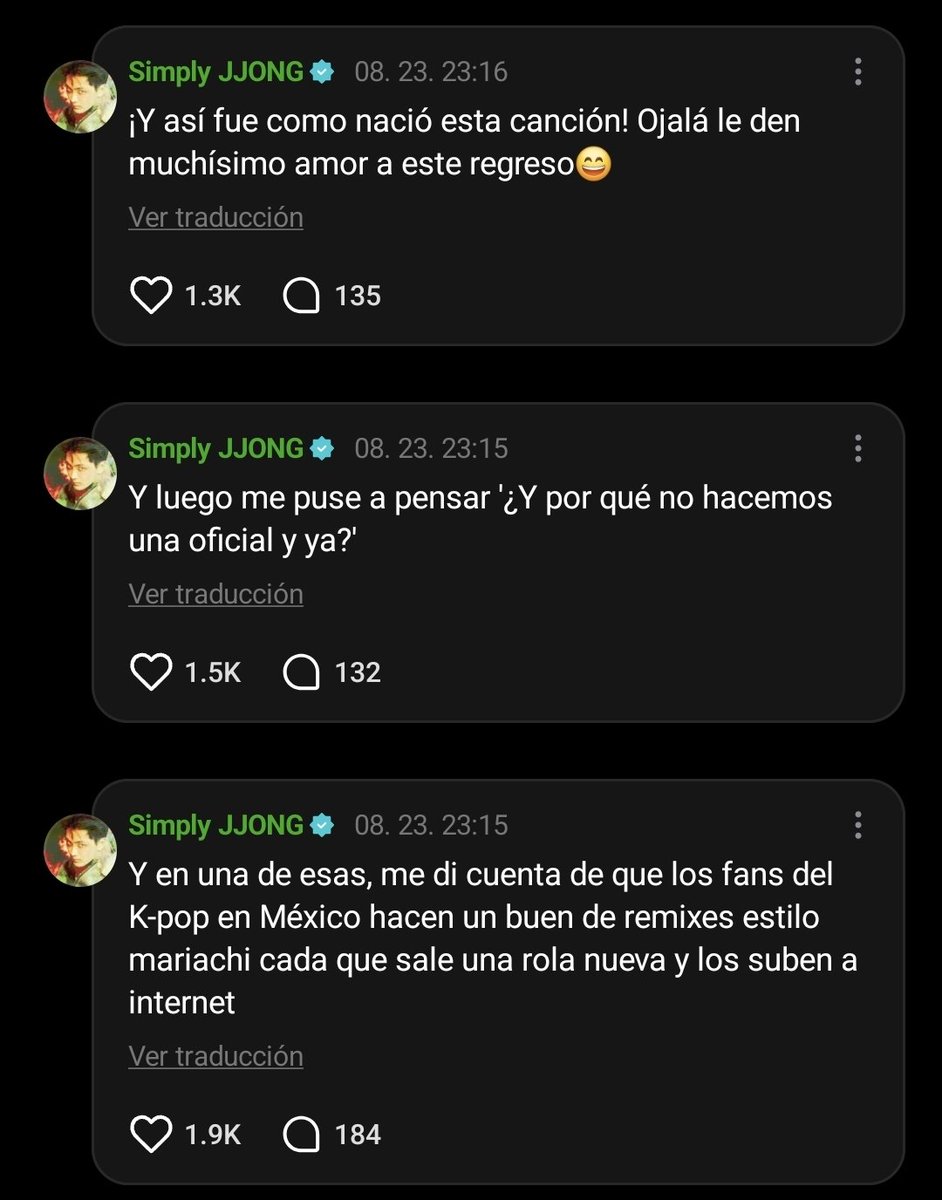 ikeusaamado's tweet photo. — Jay en Weverse explico que indirectamente iba a ser un remix estudiando la cultura de cada pais Latinoamerica que iban a visitar pero como su maestra de español es mexicana decidio que era mejor enfocarse más en México, una de esas vio que aqui en México los de kpop hacen remixes en Mariachi, dijo ¿por qué no hacemos una asi oficial? Y asi es como renació el remix termino diciendo que por favor le demos apoyo a este comeback 💘