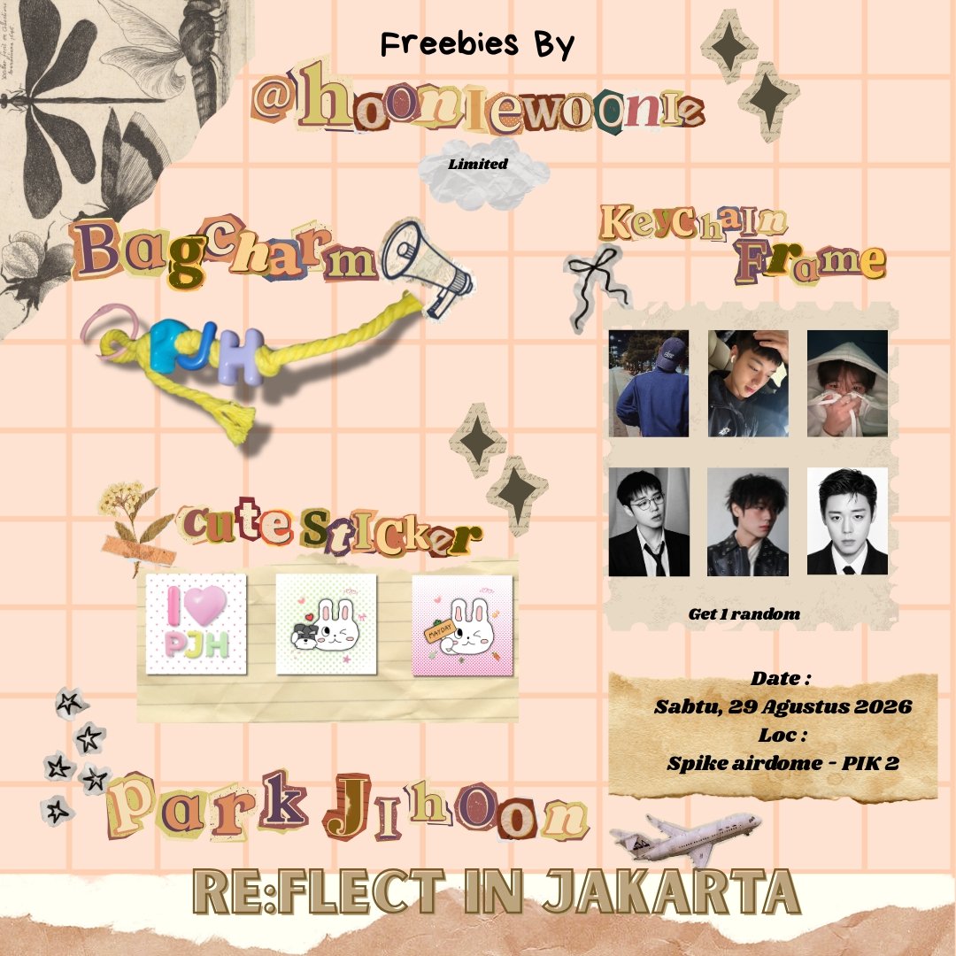 hooniewoonie's tweet photo. HI! HI!♡ PARK JIHOON RE:FLECT in JAKARTA ♡

Freebies by @hooniewoonie

How to claim : 
• RT + Like appreciated
• say hi &amp; get your freebie
• very limited quantity
• tag me when you get yours🫶

#박지훈 #PARKJIHOON https://t.co/fi47fIYdNM