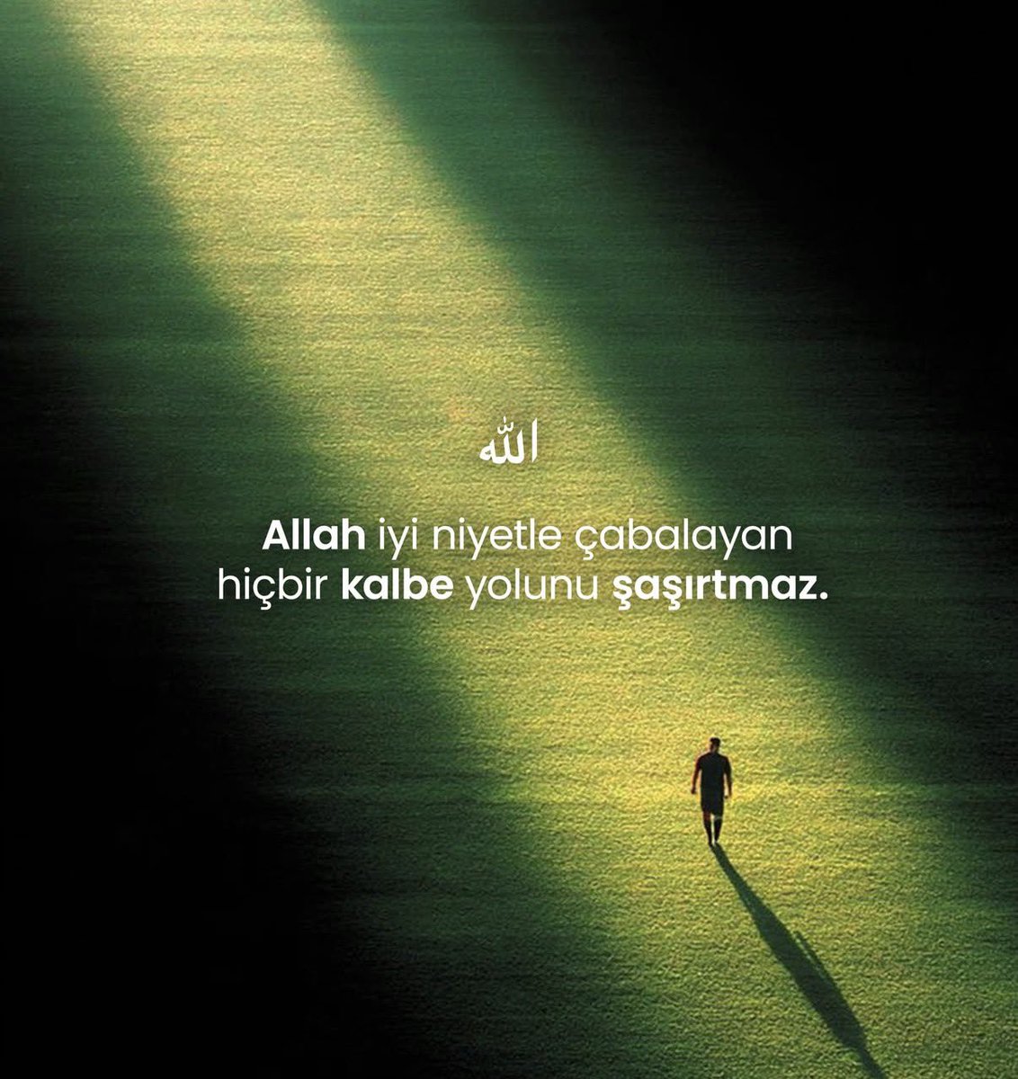 iyihissler's tweet photo. Allah iyi niyetle çabalayan hiçbir kalbe yolunu şaşırtmaz. https://t.co/D59HGuHpWk