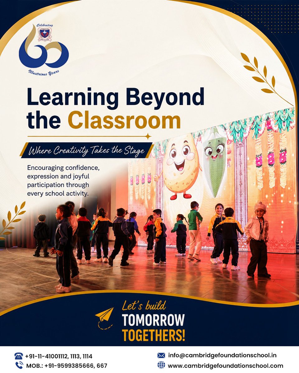 cfscambridge's tweet photo. Learning beyond the classroom.

At Cambridge Foundation School, students grow through creativity, expression and joyful participation in every school activity.

🌐 https://t.co/9uACj9qUwo

#CambridgeFoundationSchool #SchoolActivities #StudentGrowth #HolisticDevelopment https://t.co/4T5VuQcUJ7