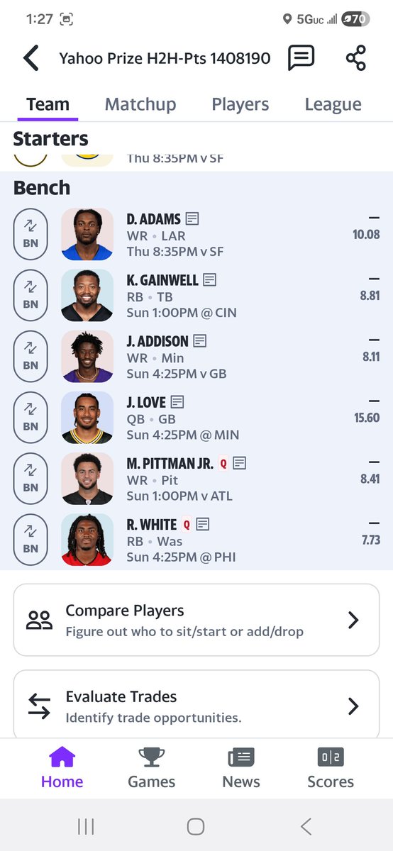 KevinCG316's tweet photo. @PPRFantasyTips Yahoo hated my draft https://t.co/6shWbOFDkr
