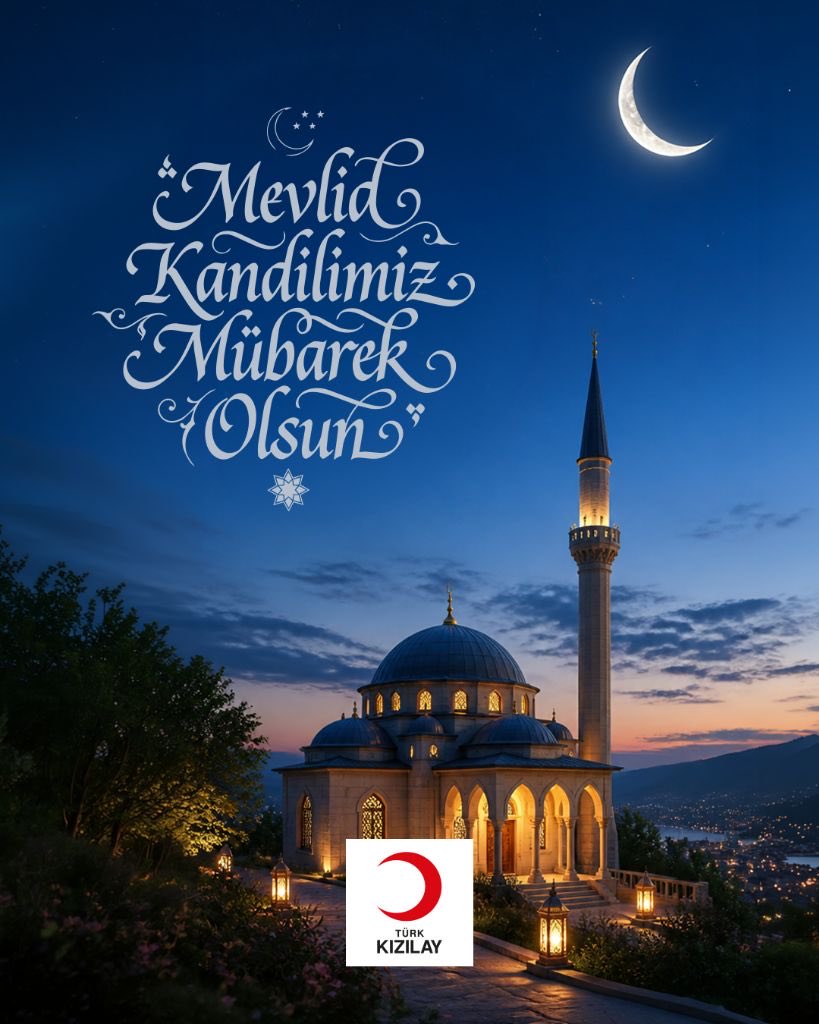 FatmaMericYlmaz's tweet photo. Mevlid Kandili’nin gönüllerimize huzur, hanelerimize bereket getirmesini diliyorum.

Bu mübarek gecede; sevgiyi çoğaltmanın, merhametle birbirimize yaklaşmanın, ihtiyaç sahibinin elinden tutmanın kıymetini bir kez daha hatırlıyoruz. İyiliğin ışığını hep birlikte büyütmeye, gönülden gönüle uzanan köprüler kurmaya devam ediyoruz.

Dualarımızın kabul, gönüllerimizin bir olduğu nice kandillere ulaşmayı diliyorum.

Mevlid Kandilimiz mübarek olsun. 🌙