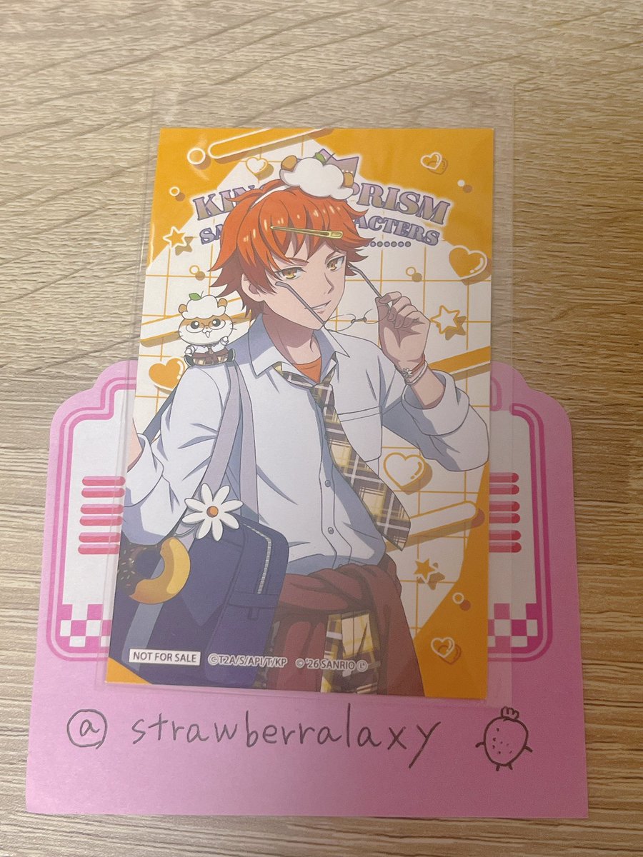 strawberralaxy's tweet photo. @bxxydice 初めまして。検索よりお声がけ失礼いたします。

特典のカケルを所持しております。特典のユウとの交換は可能でしょうか？
ご検討いただけますと幸いです。よろしくお願いいたします。 https://t.co/UTzoDormDL