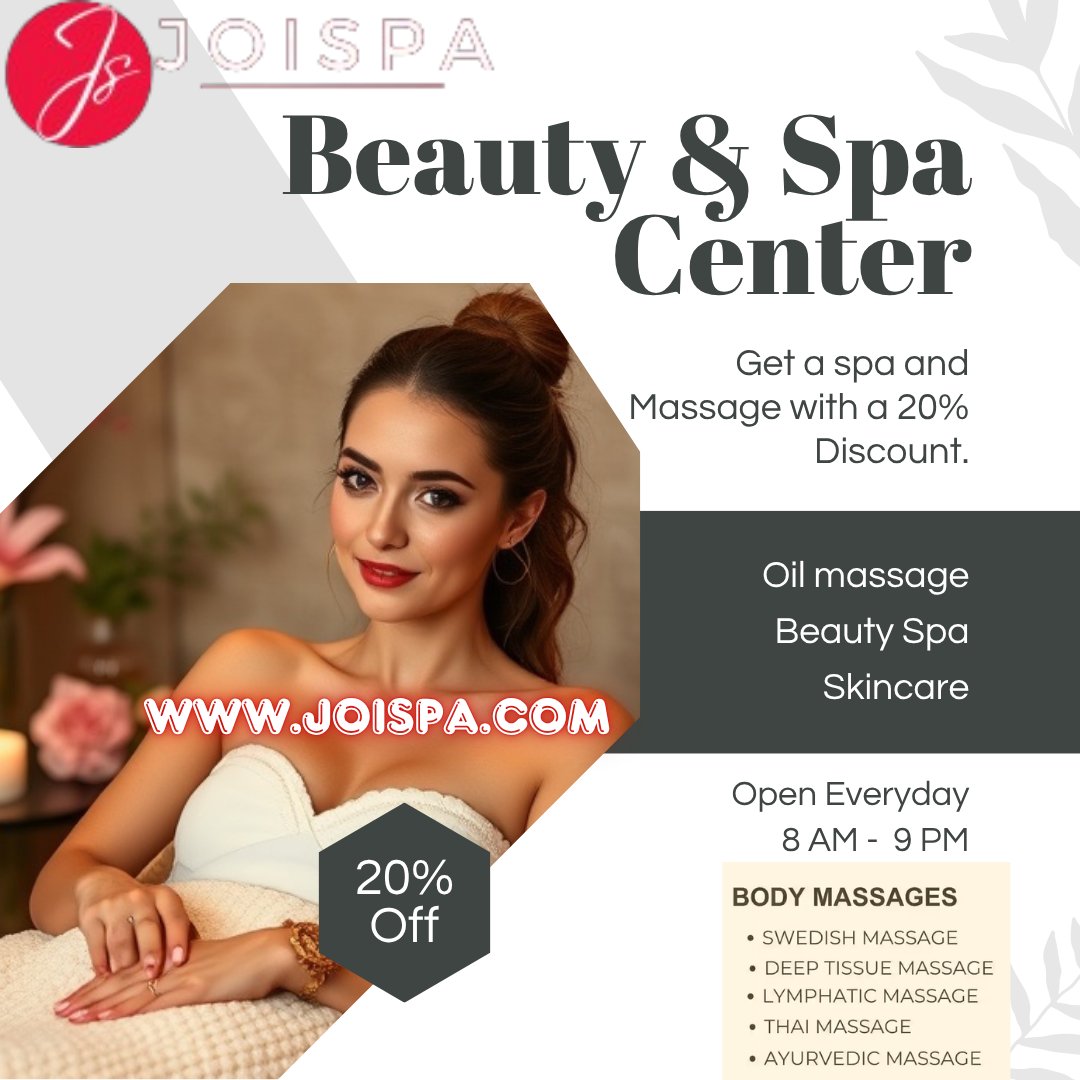avantikjoispa's tweet photo. Stressed out by the Bangalore hustle? It's time to press pause. Welcome to JoiSpa Massage Centre - Bangalore's ultimate destination for relaxation, rejuvenation, and pure pampering. #JoiSpa #BangaloreSpa #MassageTherapy #RelaxRejuvenate #SpaInBangalore #SelfCare #Wellness https://t.co/Ntrf8ABsmh