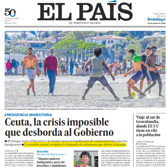 Er_Richal's tweet photo. Para el diario gubernamental, el problema son los vecinos de Ceuta https://t.co/xoOxYyUiKZ