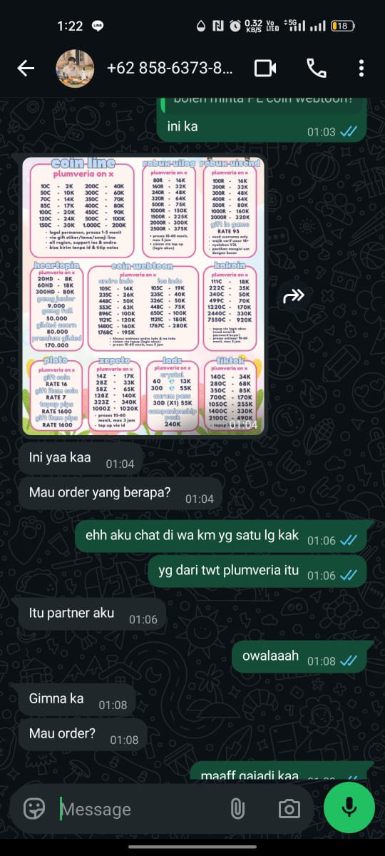 plumveria's tweet photo. HELP RT SCAMMER NYOLONG PL ‼️

tandain akun dan nomor wa-nya
+62 858-6373-8391
085863738391
@miqracles ( https://t.co/aEjVyLZlGC ) https://t.co/dgJyh61NRJ