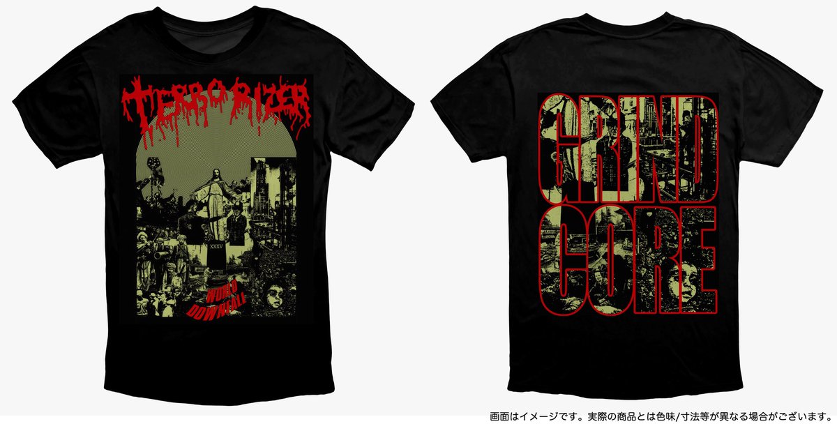 evpro666's tweet photo. 【EVP4U】
EVP4Uにてチケット絶賛発売中の、9月3～6日の4日間に渡って東京-名古屋-神戸にて行われる「I AM MORBID」 / 「TERRORIZER」ら出演の「MORBIDFEST JAPAN」にて販売予定されているTシャツデザインを発表します。

フェスTはVIP特典限定を予定
I AM MORBIDは出演日の9/4以外でも販売予定です。

売価等は追って！