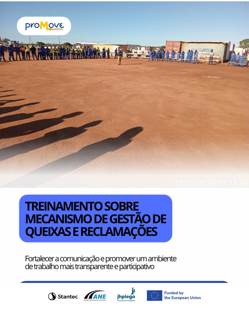 Promove_Transp's tweet photo. #ProjectoPromoveTransporte#GestãoDeQueixas#Treinamento#MotaEngil#Luaze#Angoche#Nampula#UniãoEuropeia#ANE#Stantec#Jhpiego#DireitosDosTrabalhadores#Transparência#BoaGovernança#AmbienteDeTrabalho https://t.co/XZkHsLHWBT