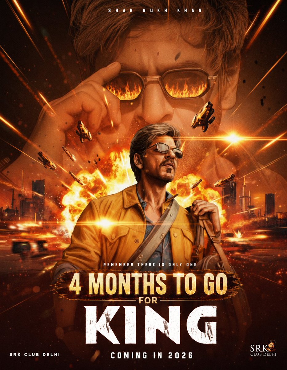 Ind_RAM_'s tweet photo. 4 MONTHS TO GO FOR KING ๐ฅ
Not just a film. Not just a release. This is an event the world will remember. ๐
The Throne Was Never Empty... It Was Waiting For Its King. ๐โค๏ธ
December 24, 2026 History Reloaded.๐ฅ
#ShahRukhKhan #SRK #ItsKingTime #ItsShowTime #KingKhan #King https://t.co/CPu4MrOz6u
