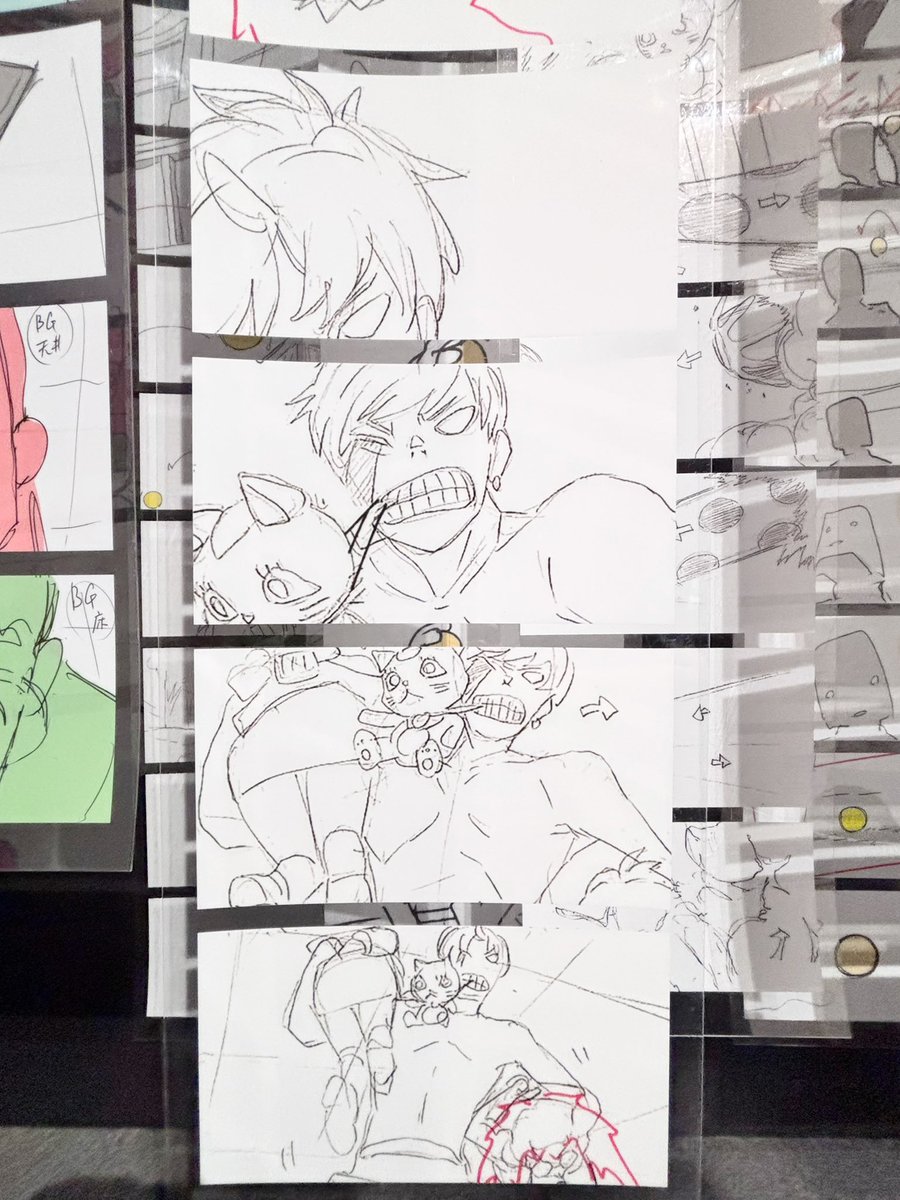 tontrochan_ddd's tweet photo. ピンポイントで大好きなシーンの絵コンテとか表情差分とかたくさんあってどっひゃーでした！プロップって言葉も覚えました！知見が広がりました！行ってよかったです…またやってください(2回目) https://t.co/f6EdRFzxjO
