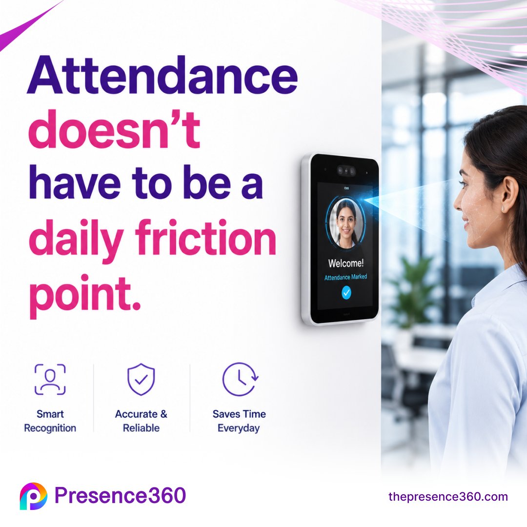 ThePresence360's tweet photo. Presence360 makes workforce management effortless — instant facial recognition attendance, integrated leave management, seamless payroll, and self-service access, all working as one platform.

Smart. Secure. Seamless.

#Presence360 #HRTech #FacialRecognition #Digital #CIOs #tech https://t.co/sVBjG82hP2