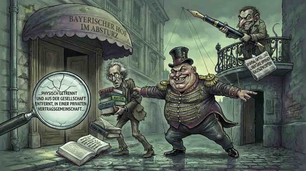 reitschuster's tweet photo. Nach Ächtungskeule: Bayerischer Hof macht brav Männchen.
Wie die Abendzeitung mit einem Uralt-Zitat trickst.
Das Luxushotel wirft eine libertäre Denkfabrik raus – angestachelt von der linken „Abendzeitung“ und einem Denunziations-Artikel hinter Bezahlschranke, der sich als Hütchenspiel entpuppt. Das Ganze hat Methode.
Jetzt auf meiner Seite: reitschuster. de