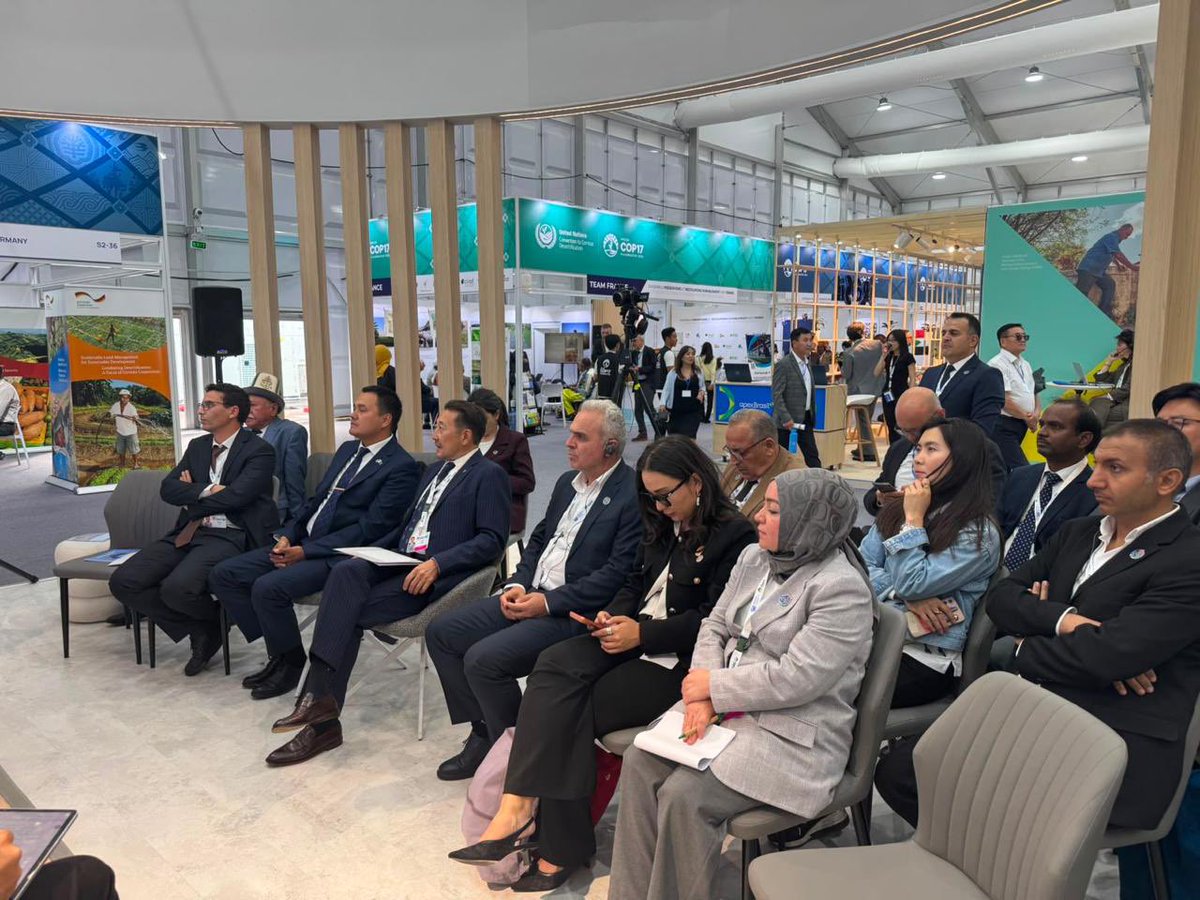 KairatSarybay's tweet photo. Participated in #CICA panel on SLM & Restoration hosted by #Türkiye at #UNCCDCOP17 in Mongolia
From #CICA_MC on Environment & #RES2026 in #Astana to #COP29 🇦🇿 legacy & #COP31 🇹🇷 - #CICA bridges @UN frameworks w/ regional experience to turn #MSs efforts into practical synergies https://t.co/dbg93fygmE