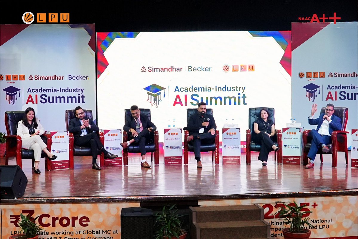 lpuuniversity's tweet photo. From insightful discussions to high-impact networking, the Academia–Industry AI Summit at LPU was all about driving AI innovation and preparing students for the future of tech. 💡
Start your journey: https://t.co/svkmtYWTU7 https://t.co/iJUscsarI9