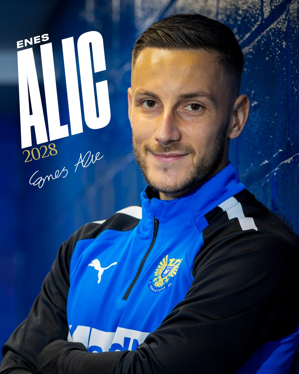 StJohnstone's tweet photo. Ready for action 💙

Enes Alic joins the Saints until the summer of 2028.

#SJFC