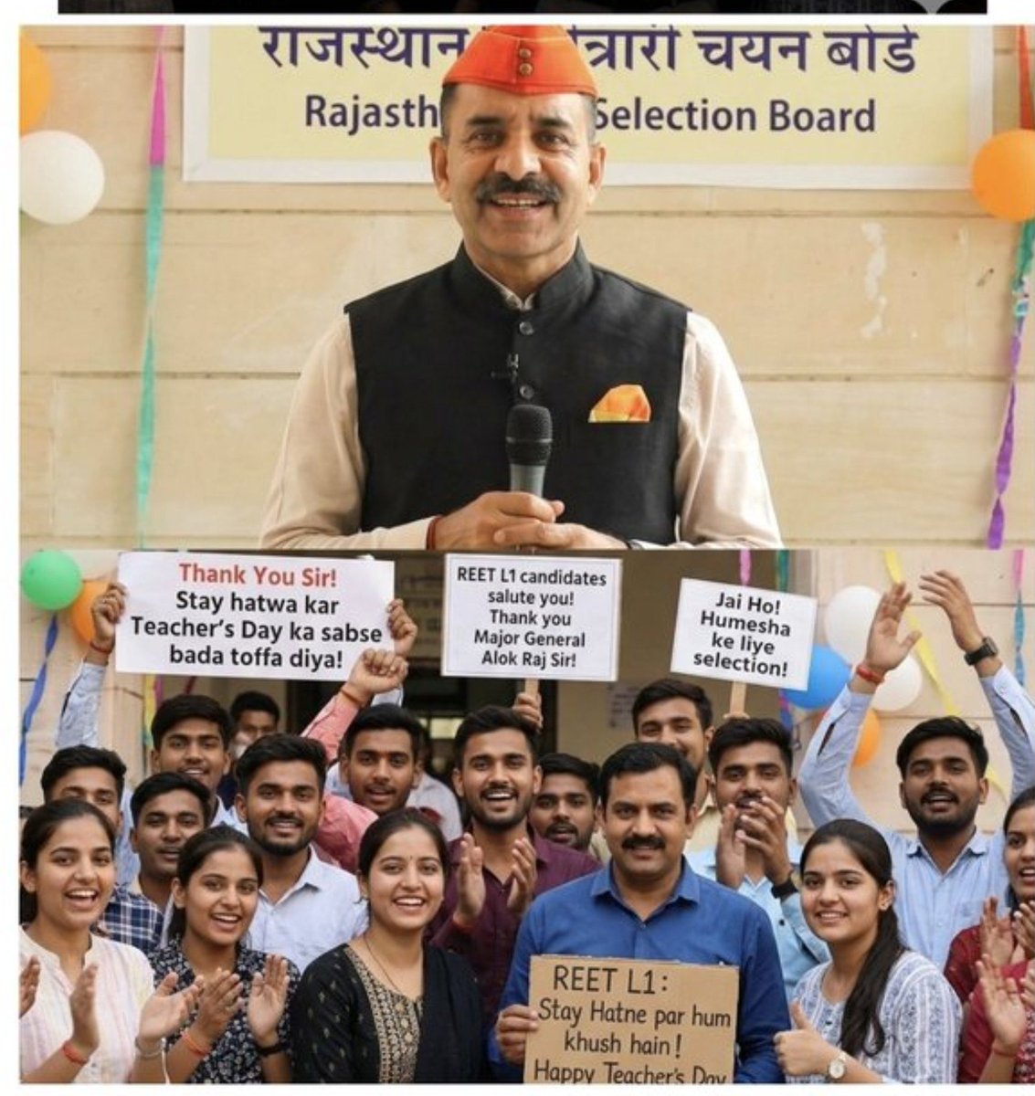 RAVIGURJARbqv5's tweet photo. यदि बोर्ड को अपनी शाख बचानी है तो कल माननीय उच्च न्यायालय में मजबूती से पैरबी करवाओ और भर्ती से स्टे को हटवाओ।
माननीय @alokrajRSSB जी अब भर्ती प्रक्रिया बहुत लंबी हो गई है ,युवाओं का इंतजार खत्म करो 
#3rd #ग्रेड #डीवी #शेड्यूल #ज़ारी #करो 
@alokrajRSSB @madandilawar @RajCMO https://t.co/Q4pixlBQaJ