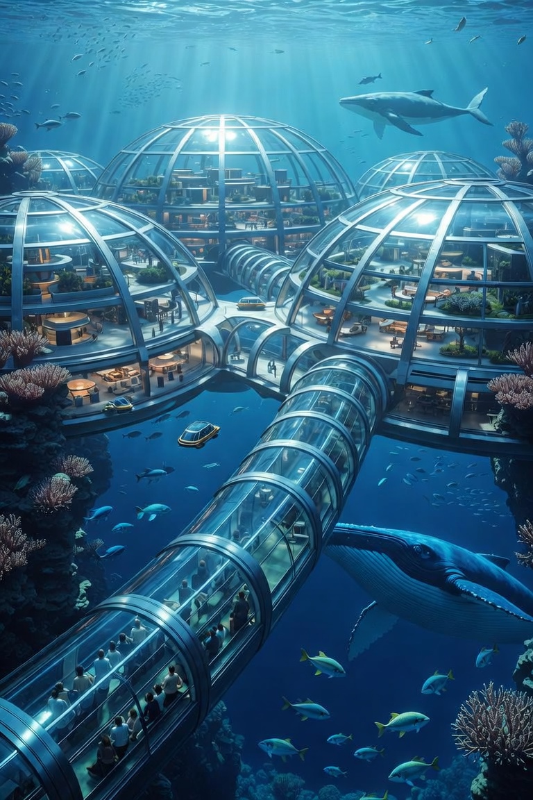 CupMap9x's tweet photo. WHAT IF… humans moved underwater? 🌊🏙️
Would you leave the surface behind?

#WhatIf #Ocean #AIArt #DigitalArt https://t.co/cjGsqGiD0D