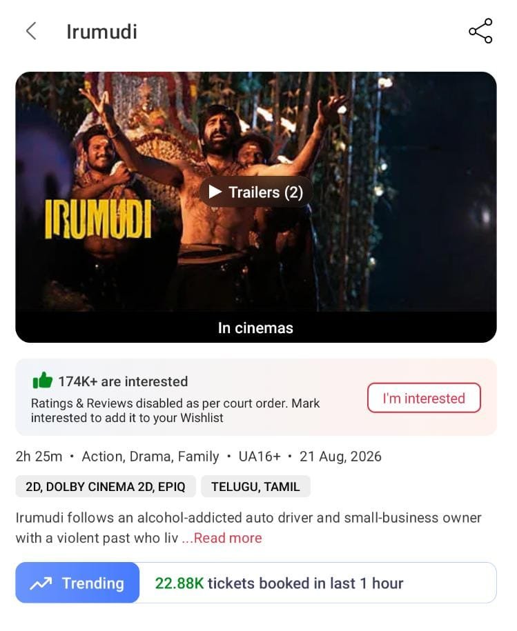 TheVengeanceMan's tweet photo. Comeback ante yela undalo chupisthunadu ravanna #Irumudi 🔥 https://t.co/RpDTpLzpOp