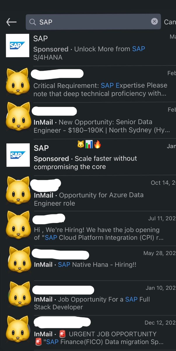 cattodata's tweet photo. [สาระการทำงาน] ต่อจากโพสต์ งาน SAP ทำอะไร (ยัง ยั้งอีกกก 😹) มาดูของสาย Data AI บ้าง มีคนถามมา “ถ้าเราไม่ได้เป็น SAP Consultant ความรู้ SAP ยังช่วยในการหางานสาย Data ไหม?” 🐱📊🔥

ส่วนตัวคิดว่าทำให้มีคุณสมบัติที่ Recruiter ฝั่ง Enterprise ตามหาอยู่บ่อย แอบให้ดู Linkedin inbox ที่ Recruiter ฝั่งออสเตรเลียที่ทักมา in mail บ่อย แม้ไม่บ่อยเท่าของ Data / AI Engineer แต่มาเรื่อย ๆ ดังนั้นทุกคนอย่าไปหลอนมัน 5555 เป็นสกิลที่ดี!!

อันนี้เค้าทักจาก based on Linkedin profile เรา เลยจะมี Pattern คล้าย ๆ กันว่าหาคนประมาณนี้

"Data Engineering + SAP + Cloud + Integration + Architecture"

เนื่องจากไม่ได้เป็นสาย SAP Consult จ๋าๆ แต่เป็นคนนึงที่เคยเป็น SAP Analyst ฝั่ง IT + เริ่มสาย Data ด้วย SAP Native HANA และคุยเรื่อง SAP พอรู้เรื่องและอยู่ฝั่ง Enterprise มาตลอด 

งานที่ทักมาไม่ได้เป็น SAP Consultant แต่จะมี Pattern แนวนี้

- Senior Data Engineer ที่ต้องรู้ SAP ค่อนข้างลึก โดยเฉพาะการ extract/integrate จาก ECC6, S/4HANA, Ariba แล้วเอาไปต่อกับ Databricks, Fabric, Delta Lake, Python/SQL, dbt 

(ใน Inbox ทักมาเรต 180-190k AUD/year = 350-370k บาทต่อเดือน โหดมาก 🐱🔥)
.....พี่ๆ Senior SAP Consultant ที่ไทยก็ได้เรตนี้นี่นะ 55555 🐱💸💸💸💸

- SAP Native HANA ที่เน้นฝั่ง Data/HANA, data modelling, SQL และ integration

- SAP Presales Architect ที่ต้องเข้าใจทั้ง SAP ecosystem, Architecture, Integration แล้วเอาไปคุยกับลูกค้าและออกแบบ solution

และอันนี้ recruiter น่าจะหลงมาไกลจากสาย Data/AI ผมพอสมควร 5555

- SAP Full Stack Developer ที่เป็นสาย SAP โดยตรงเลย เช่น ABAP, Fiori/UI5, BTP, CDS, OData 

นาน ๆ ทีมาแบบงานตำแหน่งแรกที่เป็น SAP Analyst เลยก็มี

ถ้าดู pattern รวม ๆ จะเห็นว่าหลายงานไม่ได้กำลังหา Consult SAP อย่างเดียว แต่กำลังหาคนที่อยู่ตรงรอยต่อ Data/Cloud + SAP Integration + Architecture

โดยเฉพาะองค์กรใหญ่ที่ SAP ยังเป็น Core System แต่ Data Platform สมัยใหม่ไปอยู่บน Azure, Databricks, Fabric หรือ Cloud อื่น ๆ

คนที่เข้าใจได้ทั้งว่า Data อยู่ตรงไหนใน SAP, จะ extract ออกมายังไง, รักษา data integrity ยังไง แล้วค่อยเอาไปต่อ Data Lake, BI, ML หรือ AI จะได้เปรียบ

ถ้าเป็นสาย Data/AI แล้วถามว่า “ควรรู้ SAP ไหม” คิดว่าไม่จำเป็นต้องถึงขั้นไปเป็น ABAP Developer หรือ Functional Consultant 

แต่ถ้าทำงาน Enterprise แล้วคุยกับโลก SAP รู้เรื่อง ก็ช่วยเราได้เยอะเหมือนกัน จะได้เปรียบมากกว่าจะเป็น Data Engineer ที่รู้แค่ pipeline อย่างเดียว 

คือหนีไม่พ้นมาก ตอนเรียนจบทำ SAP analysts และวนเวียนกับ SAP ตอนออกมาทำสาย Presales Cloud Data AI ลูกค้าก็ใช้ SAP เยอะ 55555 จน บ ปัจจุบันก็ยังใช้ SAP โอ่ยยยยย 

ส่วนตัวประสบการณ์ที่ทำให้ได้เข้า บ หลังจาก บ แรกได้ก็ตอบคำถามสัมภาษณ์มีเรื่อง SAP นี่แหละ

ขอบคุณที่ทุกคน Quote กันอย่างพร้อมเพียงว่าหลอนจอ SAP นึกว่าทำงานอยู่ ขอโทษสังคม5555 

#SAP #สาระการทำงาน #cattodata