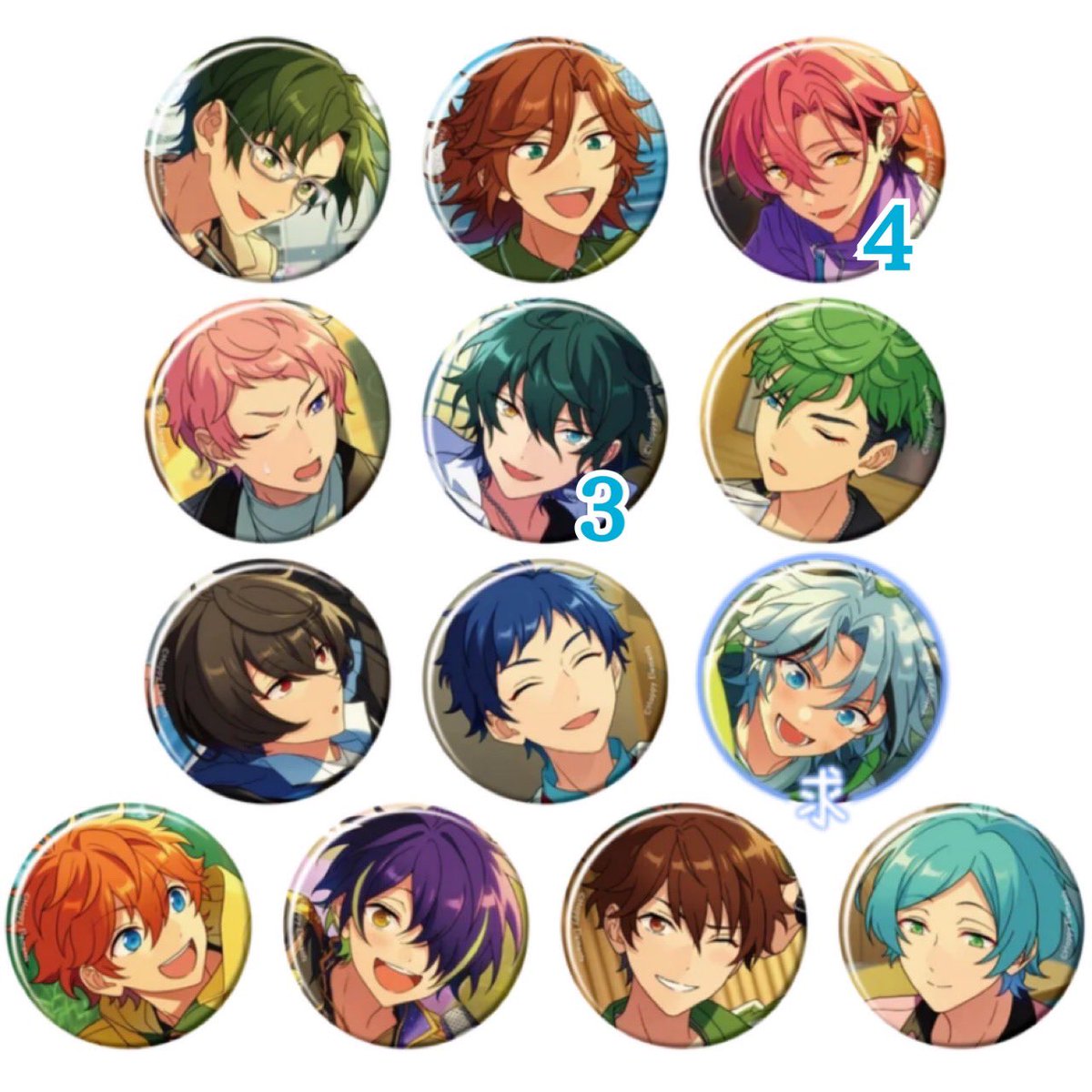 j81609's tweet photo. あんスタ コレクション缶バッジ 2026 Aug idol casual 交換

【譲】画像参照
敬人 斑 舞珠 宗 みか ジュイス 凛月 弓弦 スバル 忍 千秋 奏汰 記載なし各i2.c8

【求】維吹(c＞i)

i2BOX、c8BOX予約予定

◎郵送希望
◎c優先のため当方i⇔お相手様cでの交換可

検索からもお気軽にお声掛けください🙇‍♀️ https://t.co/SO9gjBQy1D