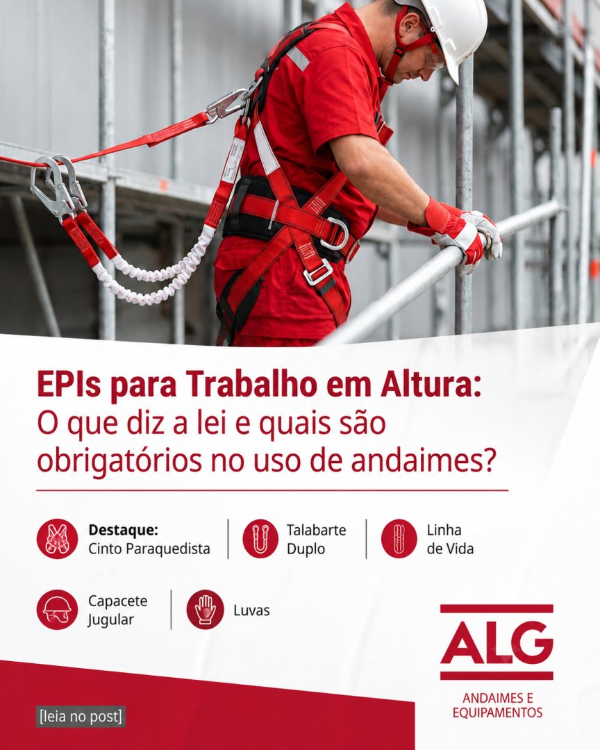 ALGAndaimes's tweet photo. 👷🤔EPIs para Trabalho em Altura e NR-35: O que Diz a Lei?
A execução de serviços em fachadas, reformas prediais, pinturas externas ou instalações industriais têm algo em comum: a necessidade de trabalhar acima do nível do solo. Na construção civil, qualquer atividade realizada https://t.co/m6SWVXzaBu