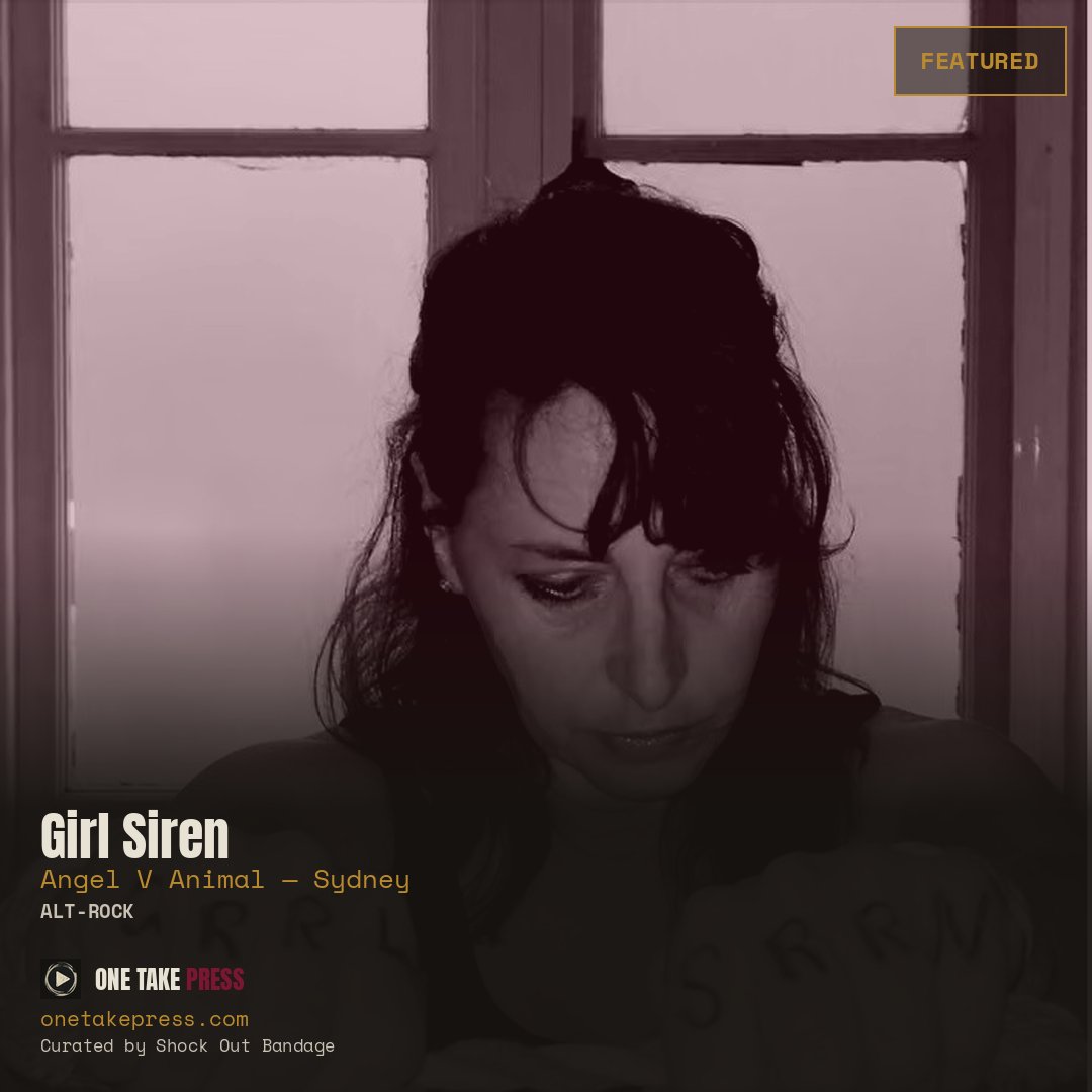shockoutbandage's tweet photo. @AngelVAnimal "Girl Sirenβ just went up on ONE TAKE PRESS β a hand-picked spotlight for independent music, no algorithm involved. Go listen π§ https://t.co/gyeS8Zn79c
#AltRock #OneTakePress #IndependentMusic #HandPickedMusic #SupportIndieArtists https://t.co/wWb2drGWTW