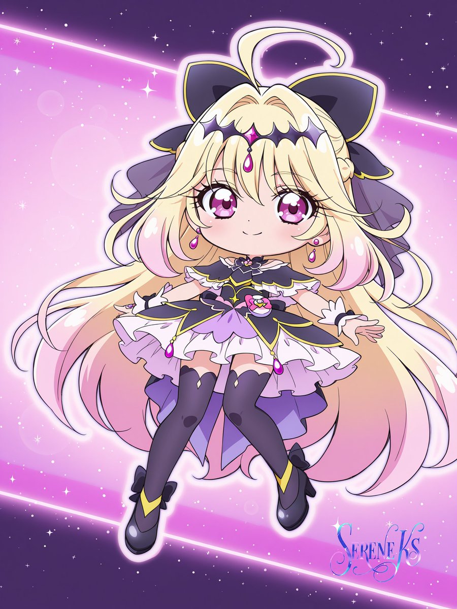 sk_moonego0905's tweet photo. キュアアルカナ・シャドウ / CureArcanaShadow
(デフォルメVer)
名探偵プリキュア!

大人Verの反響がものすごく嬉しい限りです。ありがとうございます💖
デフォルメも生成してみたくなったのでこの際なので追加で生成してみました(*^-^*)
デフォルメVerも可愛いですよね。 https://t.co/k8gF8i5Anh