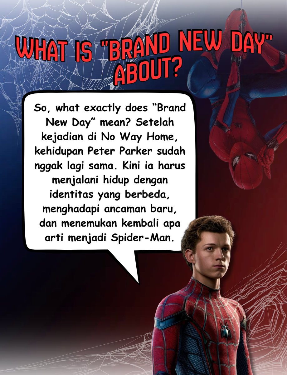 atmaradio_'s tweet photo. [A-BITS]

Setelah perjalanan panjang Peter Parker di Spider-Man: No Way Home, kini hadir chapter baru lewat Spider-Man: Brand New Day, dengan cerita, tantangan, dan aksi Spidey yang baru.

#AtmaRadio #KomunikasiUAJ #UnikaAtmaJaya #Spiderman #TomHolland https://t.co/PDleNlNbD3
