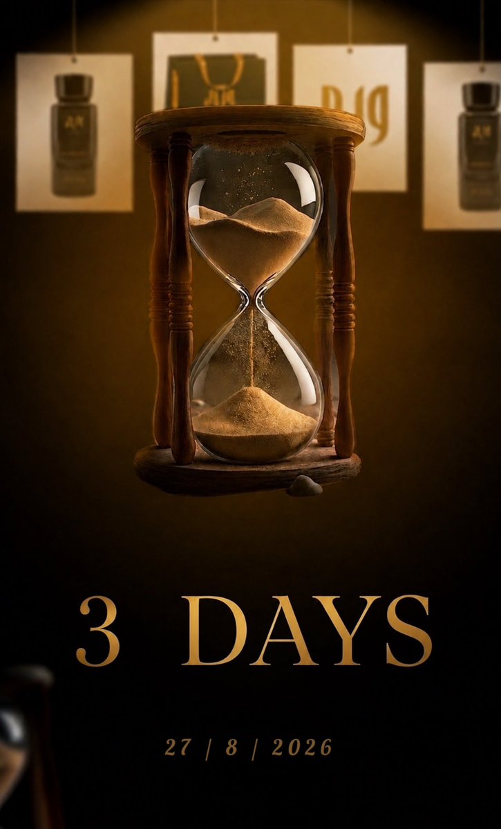 wabelperfumes's tweet photo. بدأ العدّ التنازلي ⏳

ثلاثة أيّام فقط .. وتبدأ حكاية وابل 

كـونوا على الموعد 🗓️
#وابل_للعطور https://t.co/lNicQYWiMb