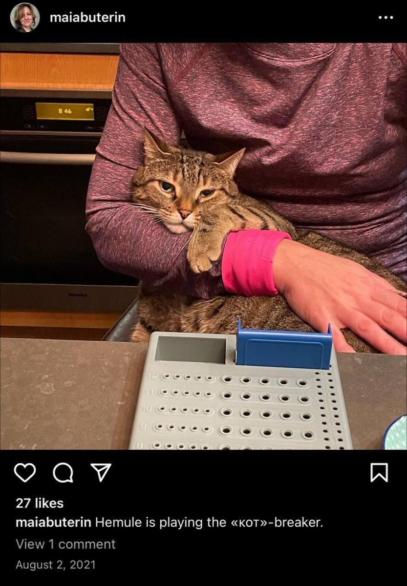 HemuleOfficial's tweet photo. Vitalik’s Cat - Hemule is the Ethereum cat🐈

Hemule is a grey tabby cat with black stripes who belongs to the Buterin family.

CA: 0x723B8De8940CD6DbaA0607FcDa5BB631e6b01994

Telegram: https://t.co/3BVHkTOJvU
Website: https://t.co/LASvmRifkQ
X: https://t.co/HlWdPhVy9f https://t.co/r5TzfqekDl
