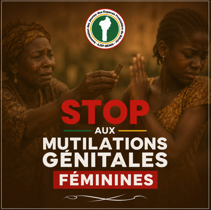 AJEFBenin's tweet photo. ✂️ STOP À L’EXCISION : protégeons nos filles, préservons notre dignité. L’AJEF‑Bénin s’engage pour la paix, l’éducation et l’égalité. Non aux mutilations, oui au dialogue et à la santé des filles. Une jeunesse informée, c’est un avenir sûr.
#StopExcision #VoixDePaix #AJEFBenin https://t.co/1cTc0cG7XM