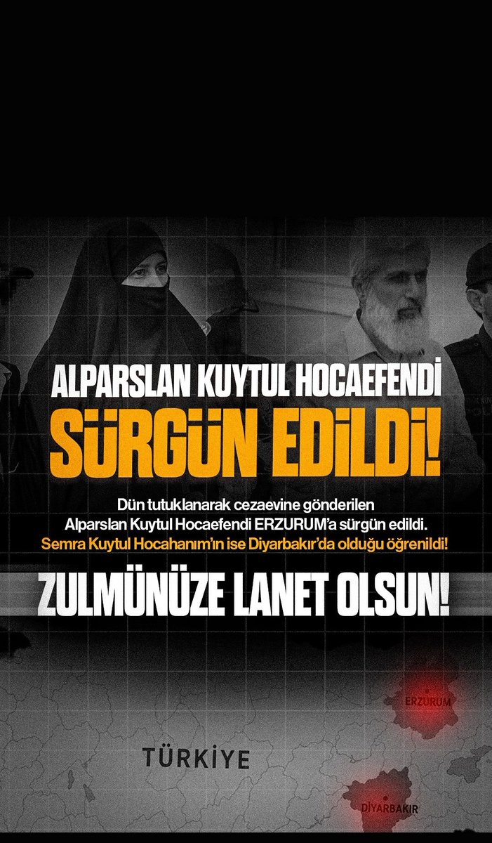 aysesozduyar's tweet photo. ZULMÜNÜZE LANET OLSUN 

AlparslanHoca SürgünEdildi
HocamıSerbest Bırakın
SemraKuytulu Serbest Bırakın https://t.co/dlymlpD1Aj