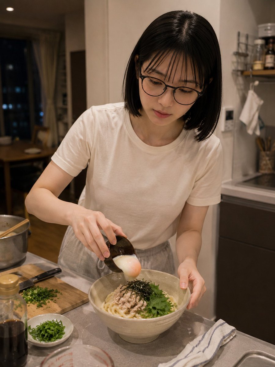black_cat_happy's tweet photo. 今日は温玉うどんにしました🥚
調理は簡単なのに、美味しいから好きなんですよねぇ😉
ノワールにはあとでちゅ◯るあげるから、うどんはあげないよ？？ https://t.co/C9YQYbnYZJ