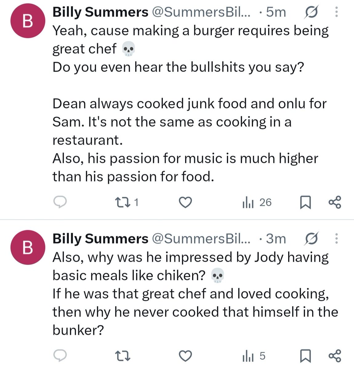 SummersBil65172's tweet photo. Oh, look at this pathetic idiot that immediately blocks me instead of using logic and provide and argument for the bullshits they said 💀🤡
They know how ridiculous they are and that all they say is bullshit, so they don't know how to respond 🤡

#SPNNJ https://t.co/Gxtn7j2Kka