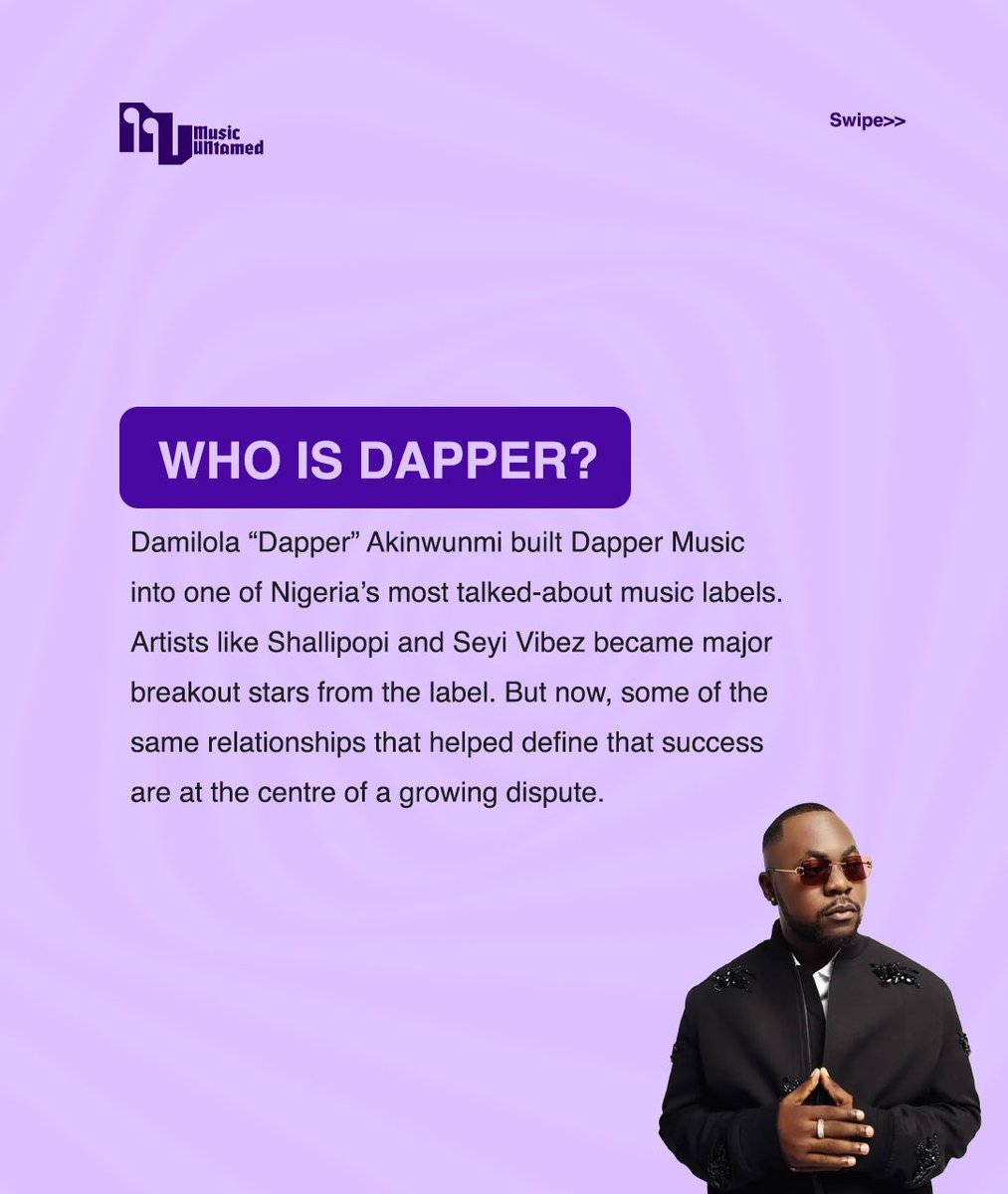 theuntamedshow's tweet photo. Dapper Music vs Seyi Vibes vs Shallipopi vs Ti Blaze 👀
WHO IS DAPPER? And why is he trending?
Here’s why… slide till the end >>>
#dapper #dappermusic #dappergroup https://t.co/yegYUjyBhC
