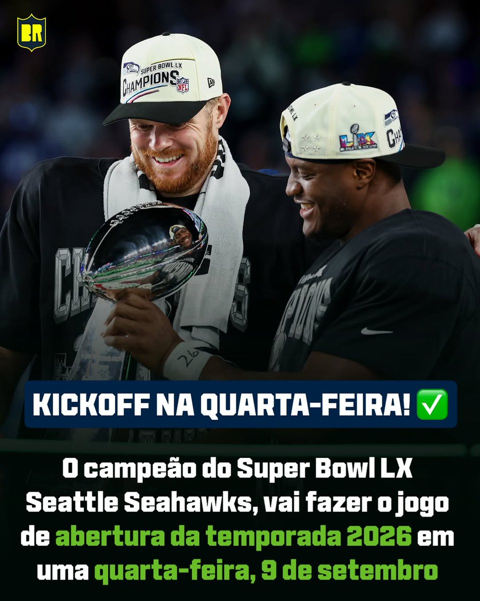 silvio2243's tweet photo. SEMANA 1 COM NOVAS DATAS E HORÁRIOS! 🚨

Os Seahawks abrem a temporada em uma QUARTA-FEIRA. Rams e 49ers fazem o 1º jogo da história da Austrália na QUINTA-FEIRA. 🏈👏 https://t.co/uLj2wgQU5t