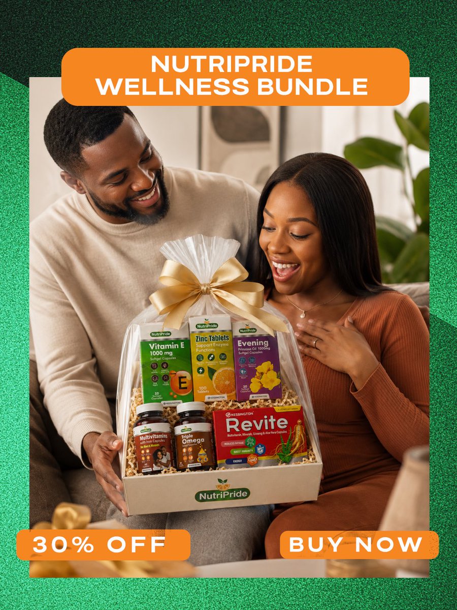 NutriprideCares's tweet photo. Why buy one when you can get all your wellness supplements at 30% discount? 

Nutripride Wellness Bundle is available on Jumia. 

#Nutripride #NourishWithPride #DailySupplements #WellnessJourney https://t.co/sZgMdfGwWA
