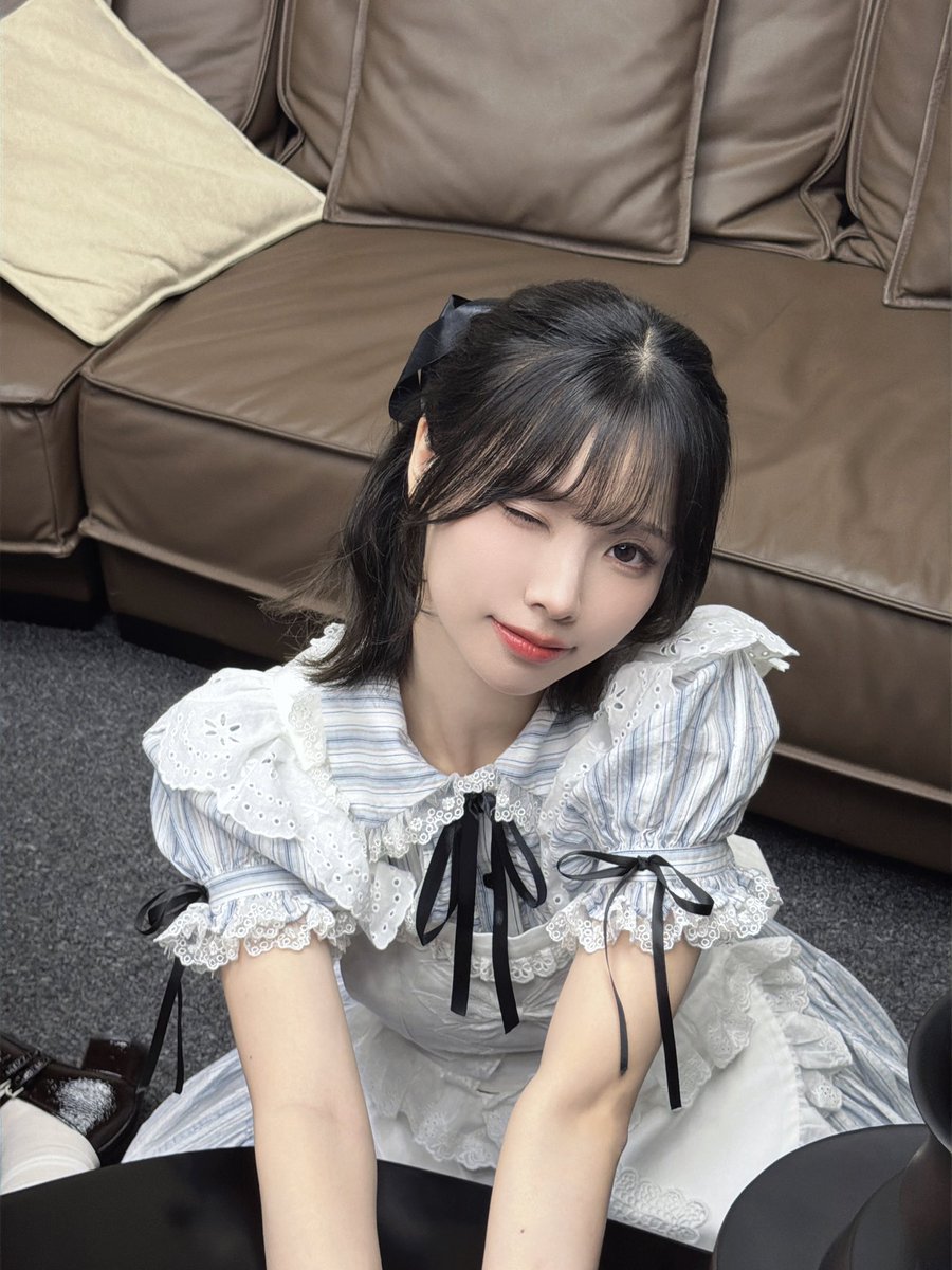 Liyu0109's tweet photo. アリス🩵🖤

成都イベントの衣装～✨ハーフアップとリボンアリスっぽい感じ🎀 https://t.co/glgqDIKQsB