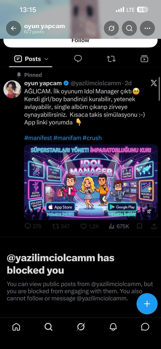 schamamaa's tweet photo. dun her seyin ai ile yapildigi ve bunun hos olmadigini anlatan cok nazik bir elestiri yapmistim kendisine ve sonrasinda kimsenin hevesinin kirilmasinin dogru olmayacagini dusunerek sildim ama kendisi beni engellemeyi tercih etmis 😆 bu sektorde calisan biri olarak soyluyorum bu kadar kucuk bir elestiriye bile acik olmayacaksaniz bu isi yapmayin tesekkurler 🙏🏻