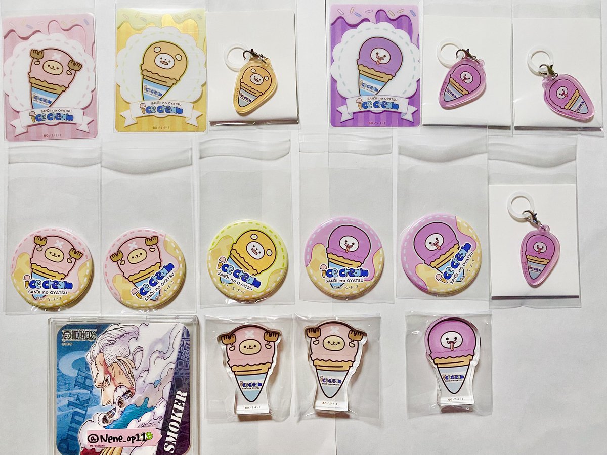 Nene_op11's tweet photo. 【交換/譲渡】ONE PIECE ワンピース SANJI no OYATSU

譲▶︎画像にて
求▶︎各種スモーカー ≫ 定価+送料(PayPay/マネラ× ≫ ゆうちょ)

⭐️初回様はプロカをご確認下さい
＊📮郵送 

お声掛けの際は｜こちら｜にお願い致します🍦🍨

↓ https://t.co/0Ruo7Ad8E0